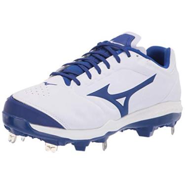 Imagem de Mizuno Tênis feminino Sweep 5 Cleated Softball, Branco/Azul royal, 12