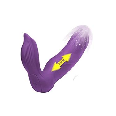 Imagem de Vibradores 10 Modos de Impulso Forte Brinquedos Sexual Recarregáveis Com Controle Remoto 2 Motores Zatla