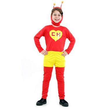 Imagem de Sulamericana Fantasias Chapolin Colorado Infantil, M 6/8 Anos, Vermelho/Amarelo