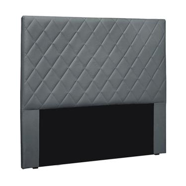 Imagem de Cabeceira Queen Size 1,60m Tàzio Veludo Cinza Gran Belo