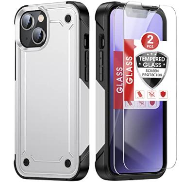 Imagem de Capa para Iphone 14 Plus (6.7) (2 protetores de tela de vidro temperado), Iphone 14 Plus (6.7) (branco)