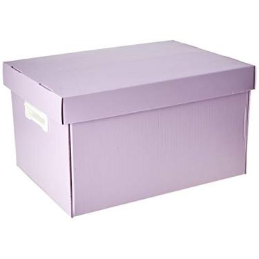 Imagem de Polibras Caixa Organizadora The Best Box G, 437x310x240mm, Lilás Pastel