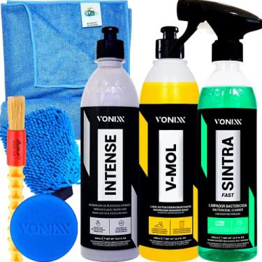 Imagem de Kit Shampoo Neutro Desengraxante V-mol 500ml Revitalizador Intense Limpador Multiação Sintra Fast Vonixx