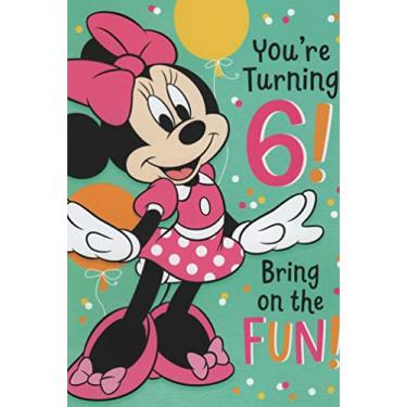 Imagem de Cartão de aniversário de 6 anos Minnie Mouse (6 anos de idade), seu sorriso, as coisas realmente divertidas que você faz... Eles o tornam único e tão magnífico! Happy Birthday to Fabulous You!