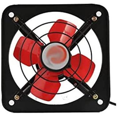 Imagem de Poderoso extrator de ventilação industrial, exaustor axial de metal, ventilador de ar comercial para cozinha e quarto