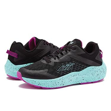 Imagem de Avia Storm Women’s Running Shoes with Lightweight Breathable Mesh - Black/Teal/Purple, 8.5 Medium