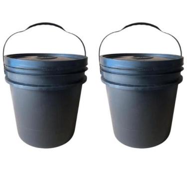 Imagem de Balde 16L Para Óleo De Motor Com Tampa - 2 Pçs - Nastripack