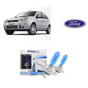 Imagem de Par de Lampadas Halogenas Super Branca para Farol Baixo H7 para Ford F