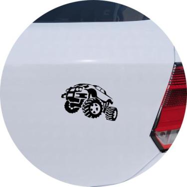 Imagem de Adesivo de Carro Monster Truck - Cor Preto - Melhor Adesivo, Preto
