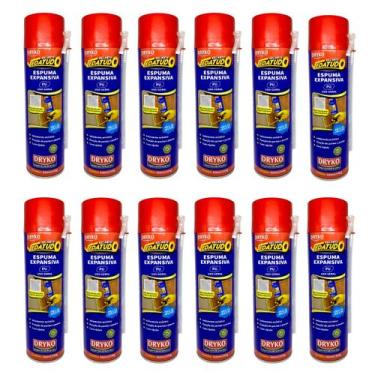 Imagem de 12 Espuma Expansiva PU 500ml Isolamento Acústico Porta Janela Telhado 