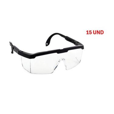 Imagem de Kit 15 und Oculos De Protecao Epi Segurança Incolor - RJ