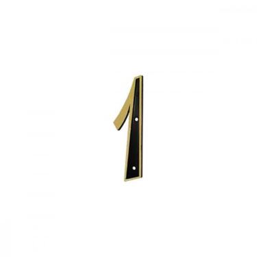 Imagem de Numero Colonial Preto/Dourado N.1 - Emave
