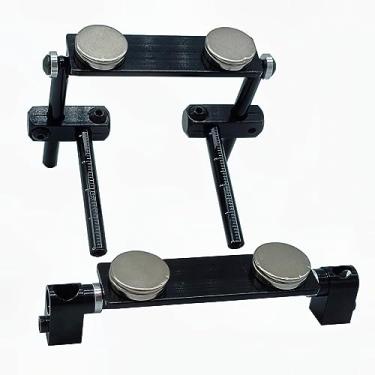 Imagem de RC Car Magnetic Body Post Aluminum Alloy Body Shell Mount Column Kit with Scale for 1/10 RC Drift HSP 94123 94122 Tamiya 416 417 Sakura S XI CS (Black)