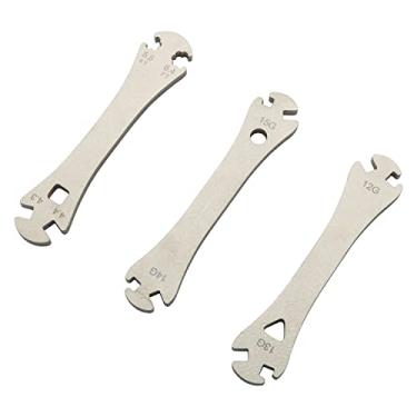 Imagem de DGHAOP 3 peças chave de raio de bicicleta, ferramenta de tricô, ferramenta de tricô, correção, correção, reparo, chave de arame 12/13/14/15 g BT025S1/S2/S3