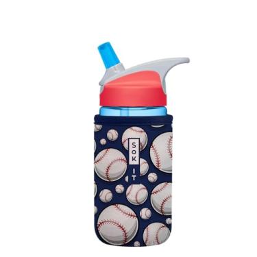 Imagem de Sok It BotlSok Capa de neoprene isolada para garrafa de água (Play Ball, serve para CamelBak ou Nalgene de 350 ml)