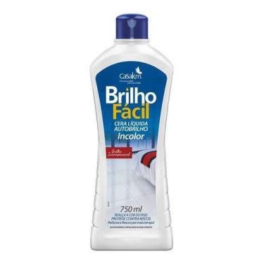 Imagem de Cera Líquida 750ml Incolor Brilho - Fácil - Casa KM, 100ML