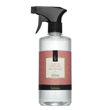 Imagem de Agua Perfumada para tecidos lençóis cortinas Via Aroma 500ml, Flor de 