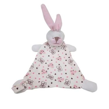 Imagem de Naninha Bebê Cheirinho Porta Chupeta com guizo e prendedor de chupeta 