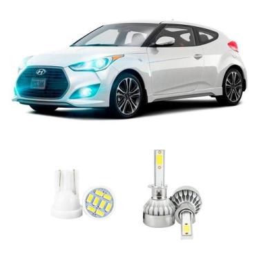 Imagem de Lampada Led Farol Alto Hyundai Veloster 2014 A 2022 20000lm - V10, Bra