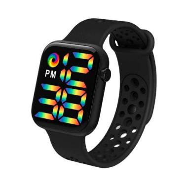 Imagem de Relógio Digital Sport Led Masculino Feminino Adulto Infantil 021 Preto
