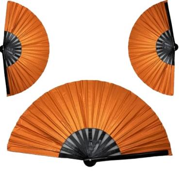 Imagem de Lramkuy Fãs de botas no chão para dança de linha, 2025 novo ventilador de dança pop de linha de cores a laser, grande ventilador de mão dobrável para dança, ventilador portátil decorativo dobrável