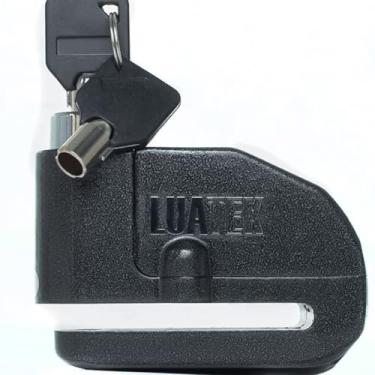 Imagem de Cadeado Trava de Freio Disco Moto e Bike Alarme de Bloqueio Preto Redondo Para Motos