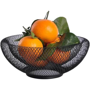 Imagem de Fruteira de Mesa Decorativa em Metal Aramado | Cesto Organizador de Frutas e Legumes | Design Minimalista Elegante, Compacta e Funcional para Cozinha e Sala de Jantar KOALAECOM®