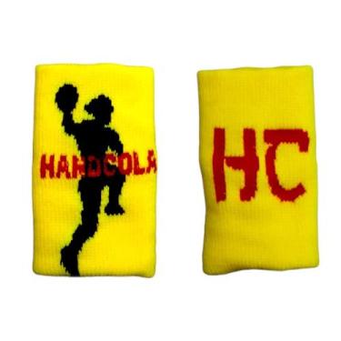 Imagem de Munhequeira HandCola 8 cm (par) BRANCA, Amarelo