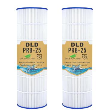 Imagem de DLD Substituição de filtro de banheira de hidromassagem PRB25-IN usado para Pleatco PRB25, Unicel C-4326, Filbur FC-2375, FC-2370, Guardian 413-106, C x OD: 33 cm x 6 cm, 25 pés quadrados, pacote com