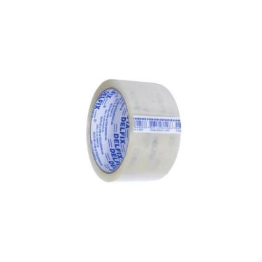 Imagem de Fita Adesiva Cristal 100 Metros 45mm x 100m Delfix Para Embalar