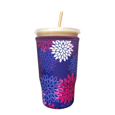 Imagem de Manga de café gelada de neoprene da Koverz – Manga isoladora para bebidas frias, suporte de copos de neoprene – para Starbucks Manga de café, para McDonalds Manga de café – Grande mães da meia-noite