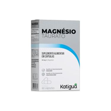 Imagem de Katiguá, Magnésio Taurato, Sem sabor, 60 Cápsulas rígidas • 30 doses, Branco