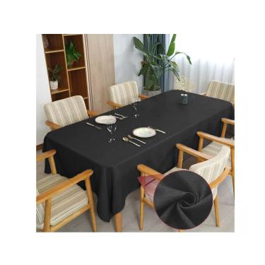 Imagem de Toalha de mesa 10 Lugares Retangular Rústico 3,00m Preto