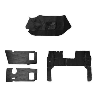 Imagem de KIT FORRO CAPUZ TAPETE TORPEDO CAMINHÃO MB 1113 material sintético - R