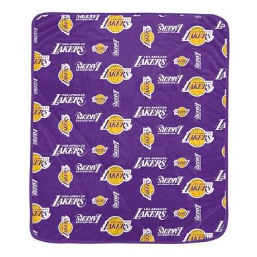 Imagem de Proformance Home NBA Los Angeles Lakers Homefield Flipped Wordmark Cobertor ultra aconchegante