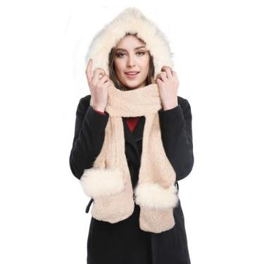Imagem de Conjunto de moletons femininos Accessory Winter Warm, preto - Bellady