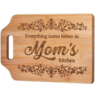 Imagem de Tábua de cortar AceThrills Bamboo 31x22x1 cm gravada