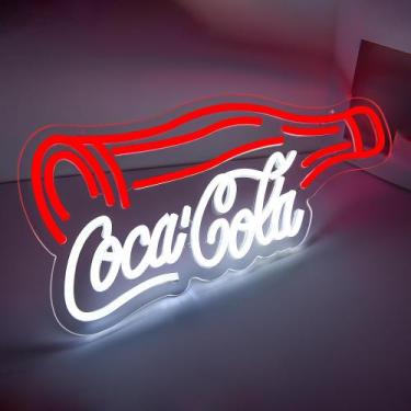 Imagem de Luminária de parede LED decorativa Brineon Cola com letreiro de néon 4