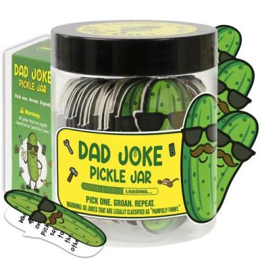 Imagem de Jar KATINAT Dad Joke Pickle Jar 60 cartões engraçados de presente