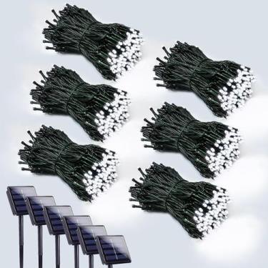 Imagem de Solar String Lights EEW 600 LED 8 modos à prova d'água Cool White