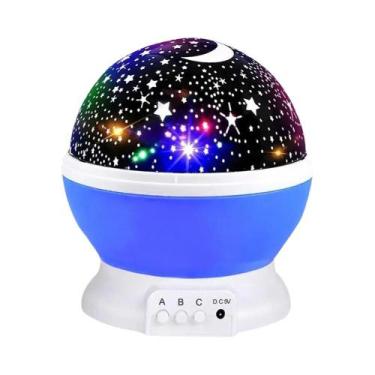 Imagem de Projetor De Luz Estelar Para Crianças, Lâmpada Rotativa Do Céu, Lua E 