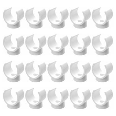 Imagem de Braçadeira de tubo PEX, braçadeira de tubo e mangueira de PVC de 20 1/5.1 cm, ferramenta de fixação de tubos em forma de U de plástico, ferramenta de braçadeira de tubo de plástico para soquete de