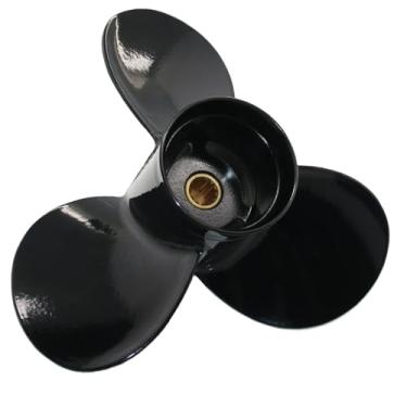 Imagem de Hélice externa para barco 9 1/4x12 9 1/4x11 9 1/4x10 9 1/4x9 9 1/4x8 9 1/4x7 9 1/4x13 para motores BRP Johnson Evinrude OMC Stern Drive 8/9.9/15 HP, 133 Barco de alumínio estriado Propulsor do motor