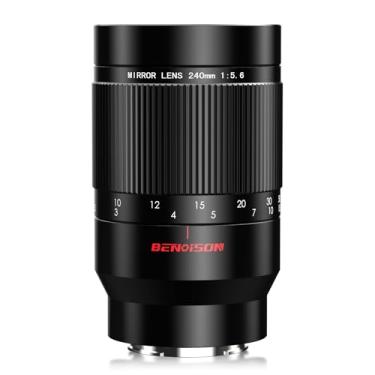 Imagem de Lente teleobjetiva espelhada reflexa - 240 mm f5.6 para Sony E, foco manual (MF) para Sony A7C A7R A7S A7 A9 A6700 A6600 A6500 A6400 A6300 A6100 A6000 A5100 A50000 NEX-7 NEX-6 NEX-5 ZV-E10 etc