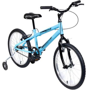 Imagem de Bicicleta Aro 20 Infantil MTB Boy Com Roda Lateral - Tridal Bike, Azul