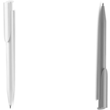 Imagem de Caneta Esferográfica Retrátil com Touch Screen, Azul, Plástico, Ponta Fina 0.7mm, Grip Emborrachado, Design Moderno, Escrita em Papel, 14.5cm (Branco e Cinza)