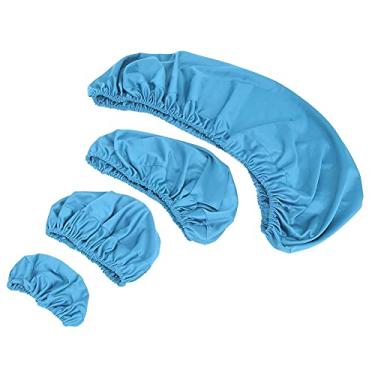 Imagem de Yinhing Conjunto de Capa de Cadeira Dentária Lavável, Alta Elasticidade, Durável, Kit Protetor de Almofada de Encosto de Cabeça para Clínicas Odontológicas, Azul Claro Azul M L (claro)