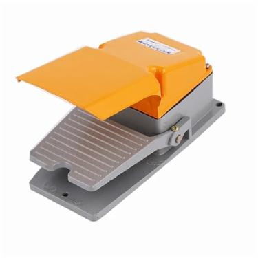 Imagem de FULNES Interruptor de pedal LT4 caixa de alumínio interruptor de pedal de pedal para máquina-ferramenta interruptor de pé prata contato 220V380