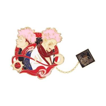Imagem de Pins De Esmalte Do Anime Jujutsu Kaisen, Broche De Cosplay De Gojo Sat