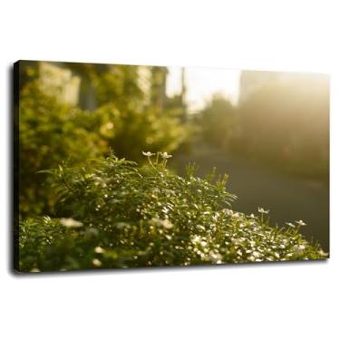 Imagem de Arte de parede paisagem pôr-do-sol impressão em tela natureza pôster para decoração de escritório doméstico com moldura 45,72 cm x 30,48 cm